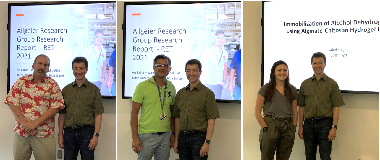 Dr. Allgeier and researchers