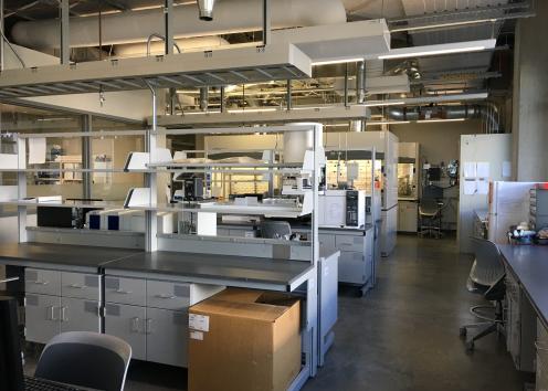 The Allgeier Lab after construction - general view from south side.